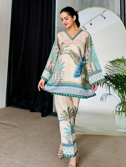 Island Flora Kurta Set